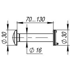 VIEWER 4 DVZ 70x130/16 (оптика пластик, угол обзора 200) AB HD бронза (подвес)