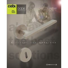 Дверная ручка на розетке CEBI MIRA цвет МР24 (черный)