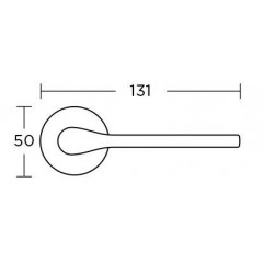 Дверная ручка на розетке Convex 1485-r матовый антик S73