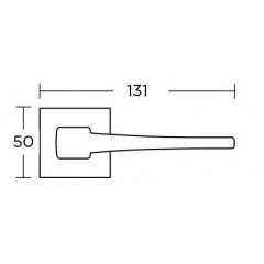 Дверная ручка на розетке Convex 1495-r матовый антик S73