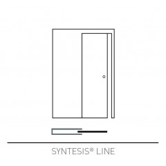 Пенал Eclisse SYNTESIS 700x2100мм под отделку ГКЛ для одностворчатой раздвижной двери, (без обрамления проема)