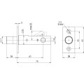 Задвижка Fuaro (Фуаро) врезная DB 860 CP (хром) 60мм