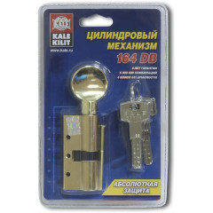 Цилиндровый механизм с вертушкой 164 DBM-E/70 (30+10+30) mm никель 5 кл.