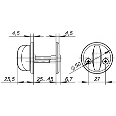 Ручки раздельные H-0661-GP (золото) подвес