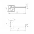 Ручка Ajax (Аякс) раздельная K.JK51.LIFT (LIFT JK) SN/CP-3 матовый никель/хром