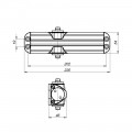 Доводчик Fuaro (Фуаро) дверной DC20-5/TS-68 BR до 110 кг (коричневый)