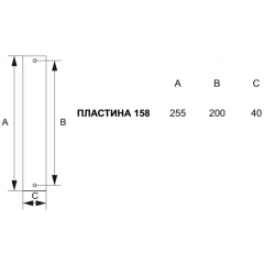 Дверная ручка 290/158 Cab Rania Античное серебро