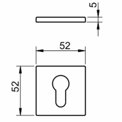 Накладка Tupai 4049 5SQ-141 кл титан